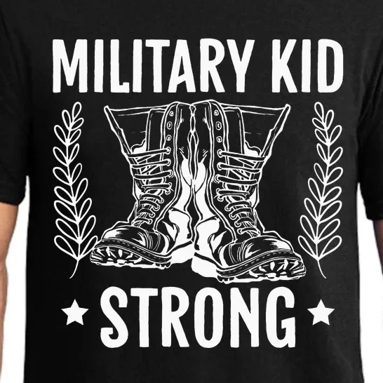 Military Strong Veteran Soldier Military Child Month Pajama Set