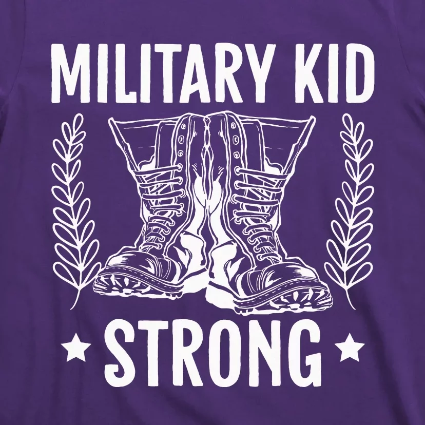 Military Strong Veteran Soldier Military Child Month T-Shirt