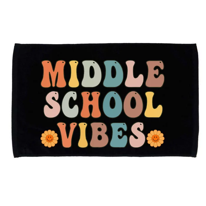 Middle School Vibes First Day of School Back to School Microfiber Hand Towel