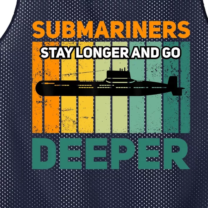 Military Submarine Veteran Gift Us Submarine Stay Longer Mesh Reversible Basketball Jersey Tank