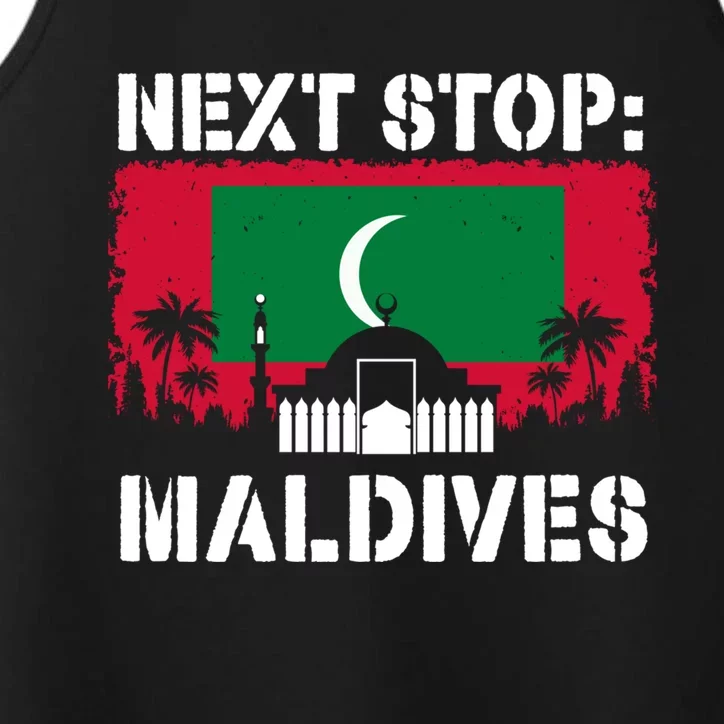 Maldives Summer Vacation Trip Next Stop Vacay Vibes Souvenir Gift Performance Tank