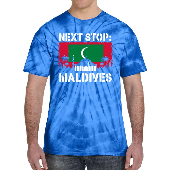 Maldives Summer Vacation Trip Next Stop Vacay Vibes Souvenir Gift Tie-Dye T-Shirt