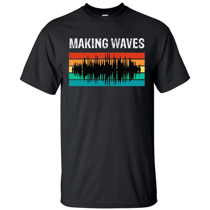 Making Sound Waves Beats Beat Makers Music Producer Tall T-Shirt