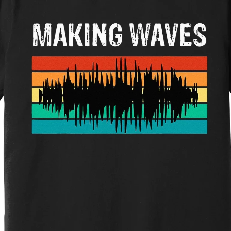 Making Sound Waves Beats Beat Makers Music Producer Premium T-Shirt