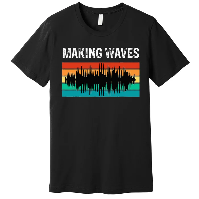 Making Sound Waves Beats Beat Makers Music Producer Premium T-Shirt