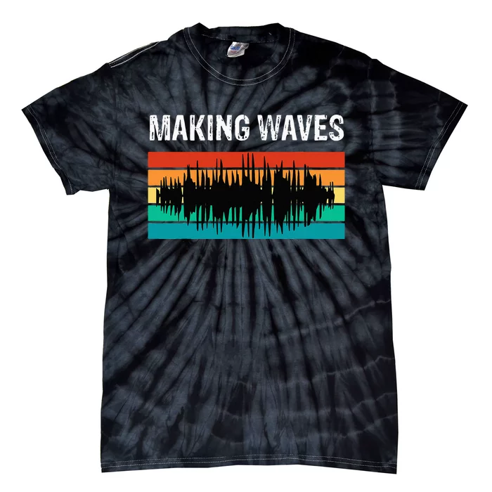 Making Sound Waves Beats Beat Makers Music Producer Tie-Dye T-Shirt