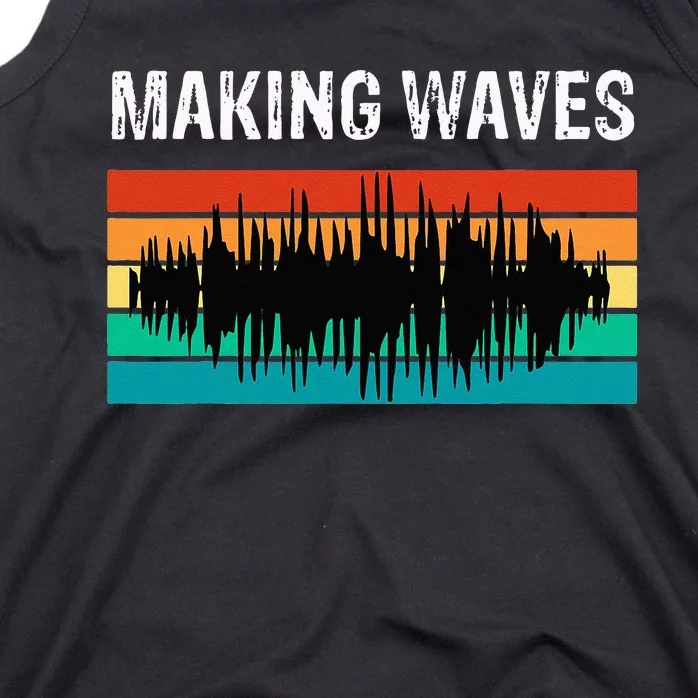 Making Sound Waves Beats Beat Makers Music Producer Tank Top