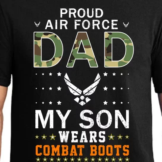 My Son Wear Combat Bootscool Giftproud Air Force Dad Camouflage Army Great Gift Pajama Set