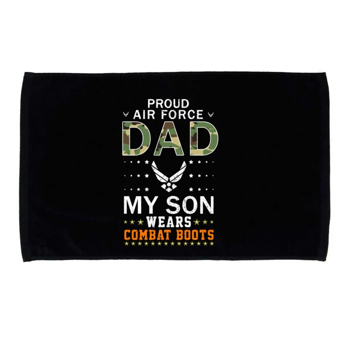 My Son Wear Combat Bootscool Giftproud Air Force Dad Camouflage Army Great Gift Microfiber Hand Towel