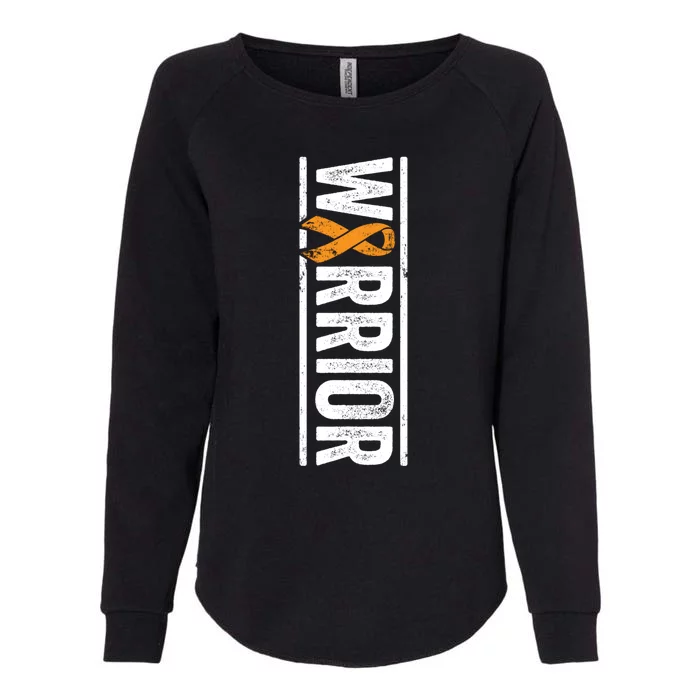 Multiple Sclerosis Warrior Gift Vertical Ms Awareness Ribbon Gift Womens California Wash Sweatshirt