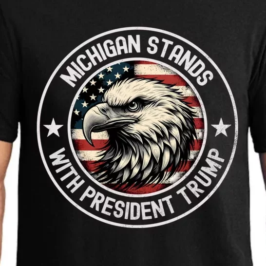 Michigan Stands With Trump Gift Pajama Set