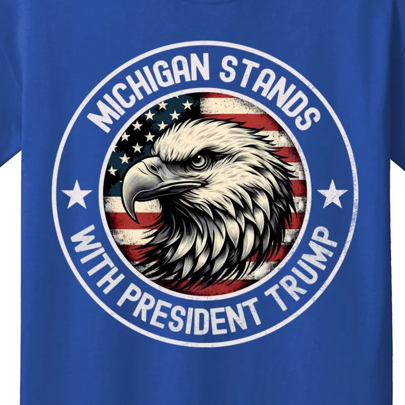 Michigan Stands With Trump Gift Kids T-Shirt