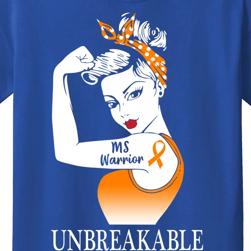 Multiple Sclerosis Warrior Unbreakable Ms Strong Meaningful Gift Kids T-Shirt