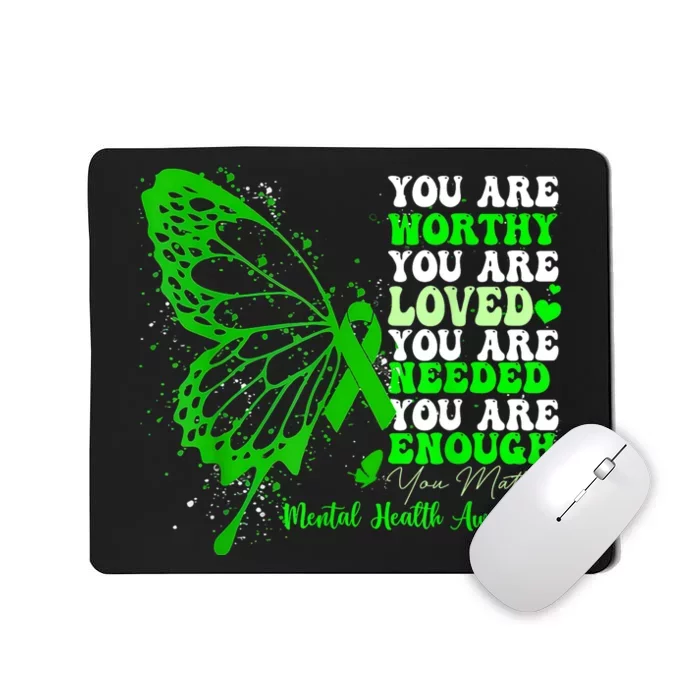 Motivational Support Warrior Mental Health Awareness Gifts Mousepad