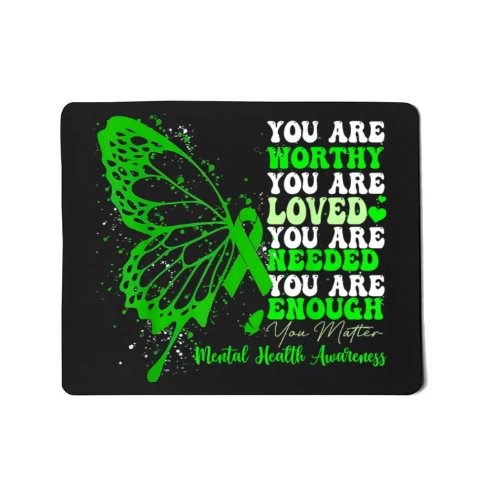 Motivational Support Warrior Mental Health Awareness Gifts Mousepad