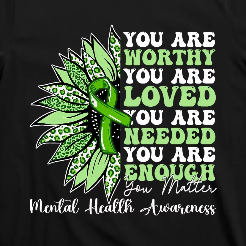 Motivational Support Warrior Mental Health Awareness Gifts T-Shirt