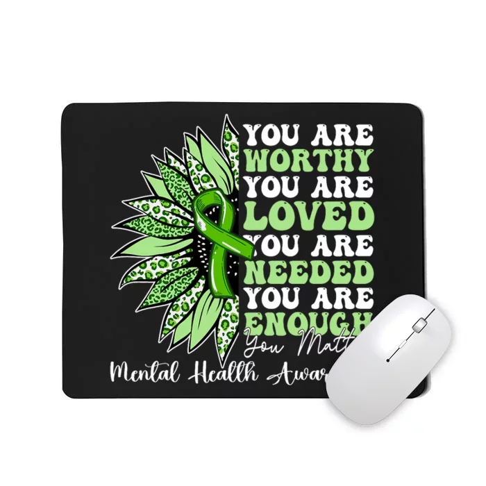 Motivational Support Warrior Mental Health Awareness Gifts Mousepad