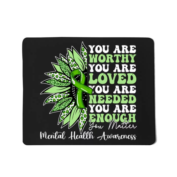 Motivational Support Warrior Mental Health Awareness Gifts Mousepad