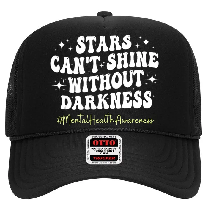 Motivational Support Warrior Mental Health Awareness Matters High Crown Mesh Trucker Hat