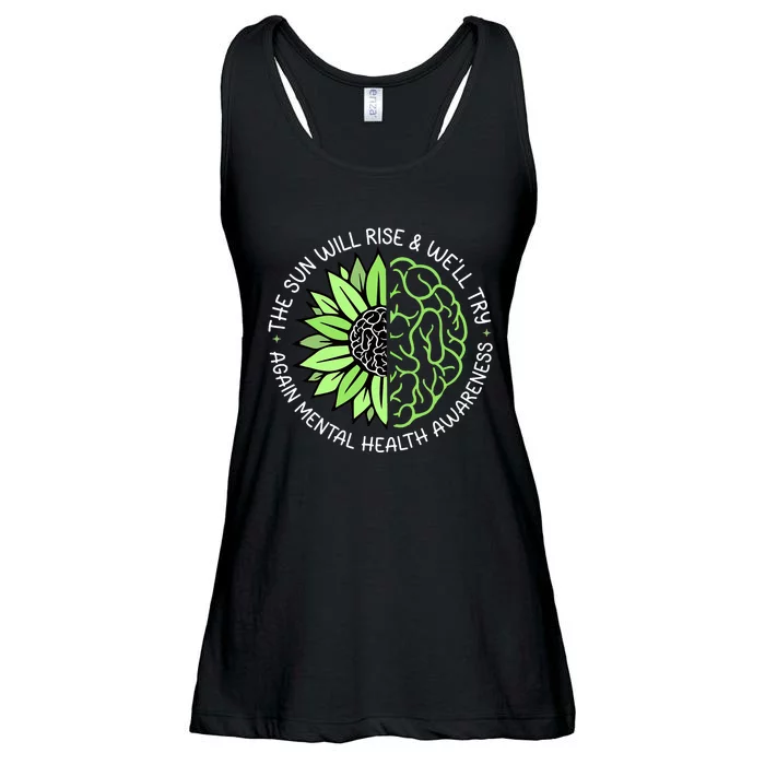 Motivational Support Warrior Mental Health Awareness Month Gift Ladies Essential Flowy Tank