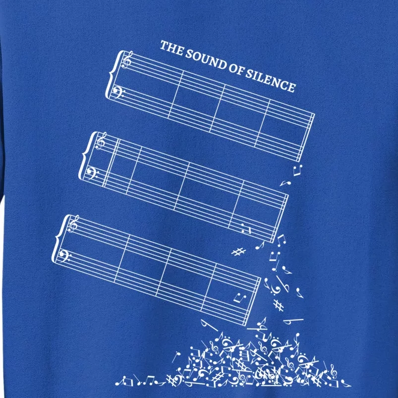 Music Sheet Without Sheet Music Gift The Sound Of Silence Cool Gift Tall Sweatshirt