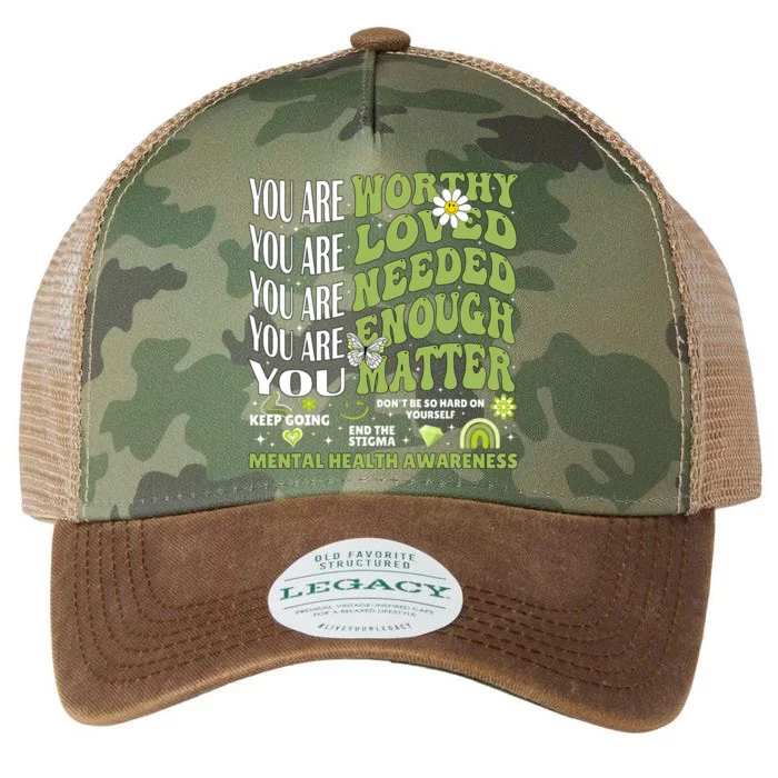 Motivational Support Warrior Mental Health Awareness Matters Legacy Tie Dye Trucker Hat