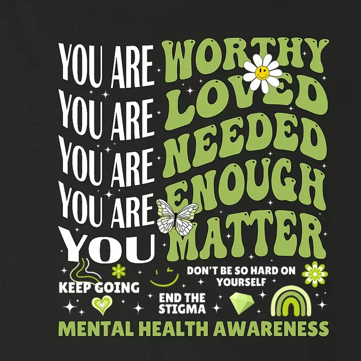 Motivational Support Warrior Mental Health Awareness Matters Toddler Long Sleeve Shirt