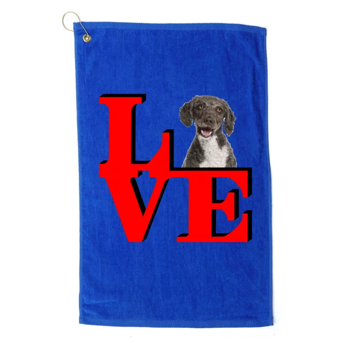 My Spanish Water Spaniel Love Park Gift Platinum Collection Golf Towel