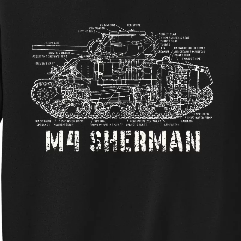 M4 Sherman Wwii Army Tank Military Sweatshirt