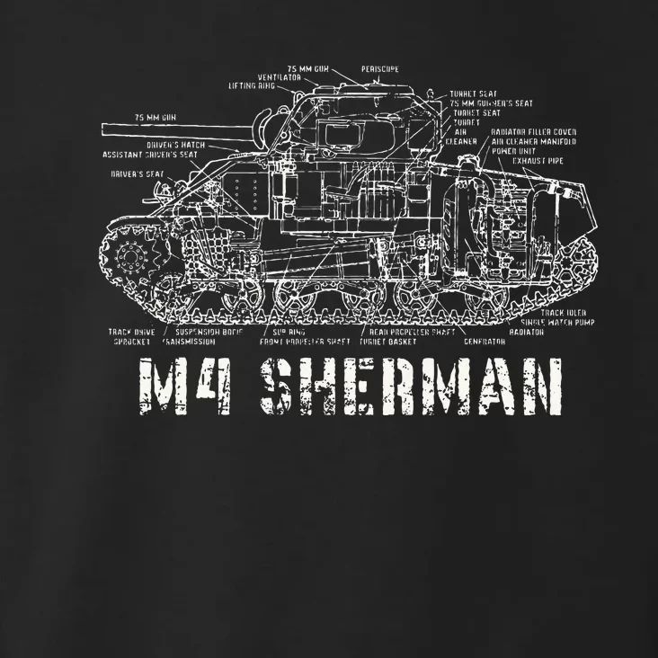 M4 Sherman Wwii Army Tank Military Toddler Hoodie