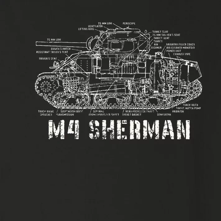 M4 Sherman Wwii Army Tank Military Toddler Long Sleeve Shirt