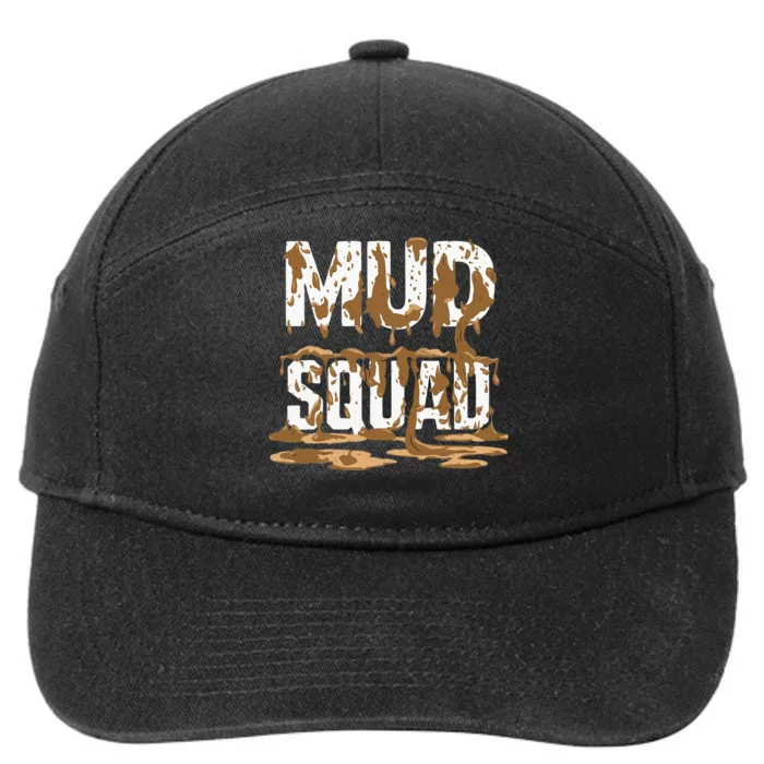 Mud Squad Wo Mud Run Team 7-Panel Snapback Hat