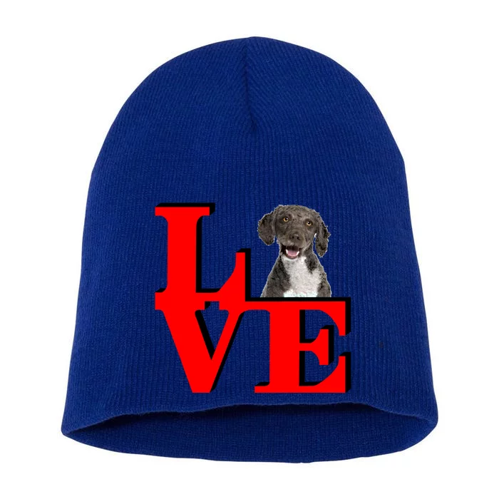 My Spanish Water Spaniel Love Park Gift Short Acrylic Beanie