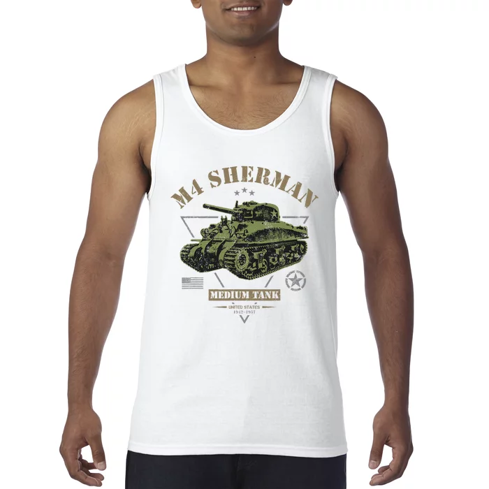 M4 Sherman Ww2 Tank Tank Top