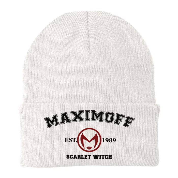 Maximoff Scarlet Witch Sweater Maximoff Est 1989 Knit Cap Winter Beanie