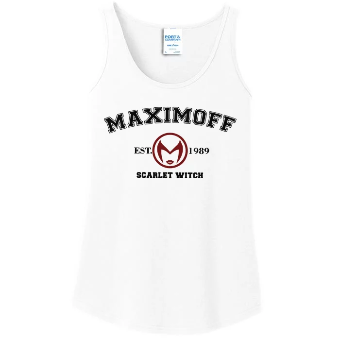 Maximoff Scarlet Witch Sweater Maximoff Est 1989 Ladies Essential Tank