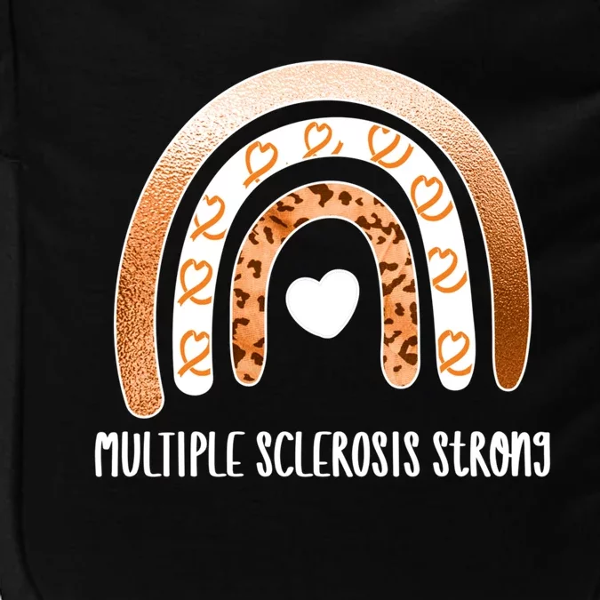 Multiple Sclerosis Warrior Orange Ribbon Ms Day Great Gift Impact Tech Backpack