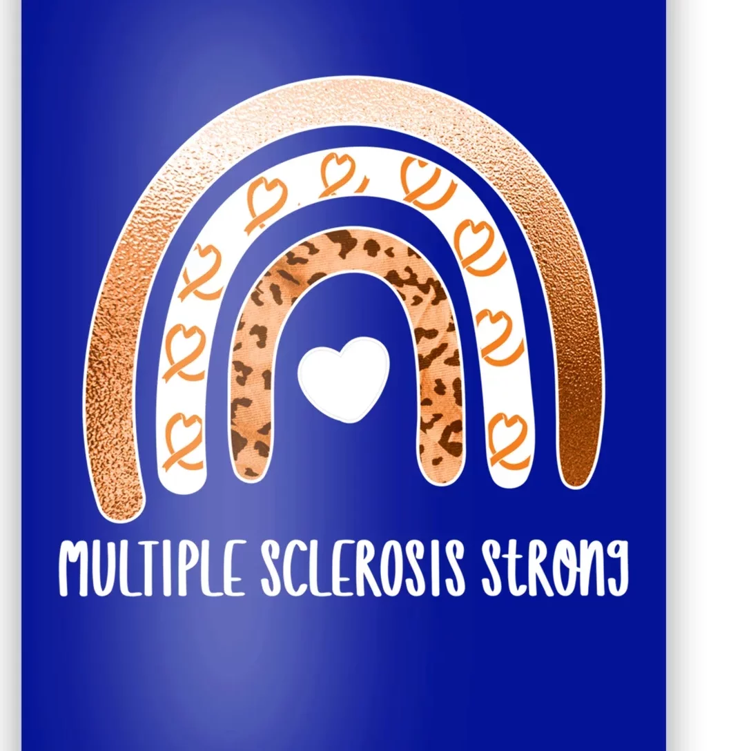 Multiple Sclerosis Warrior Orange Ribbon Ms Day Great Gift Poster