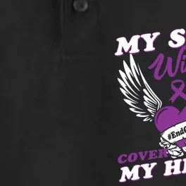 My Sons Wings Love Cover My Heart Gift Dry Zone Grid Performance Polo