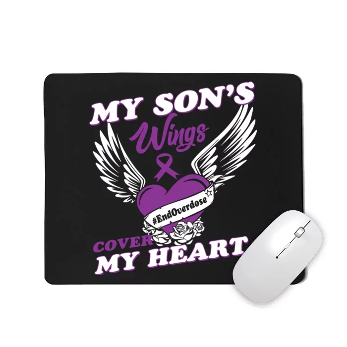 My Sons Wings Love Cover My Heart Gift Mousepad