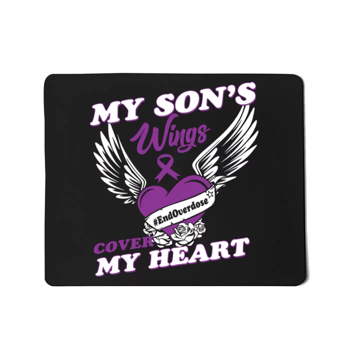 My Sons Wings Love Cover My Heart Gift Mousepad