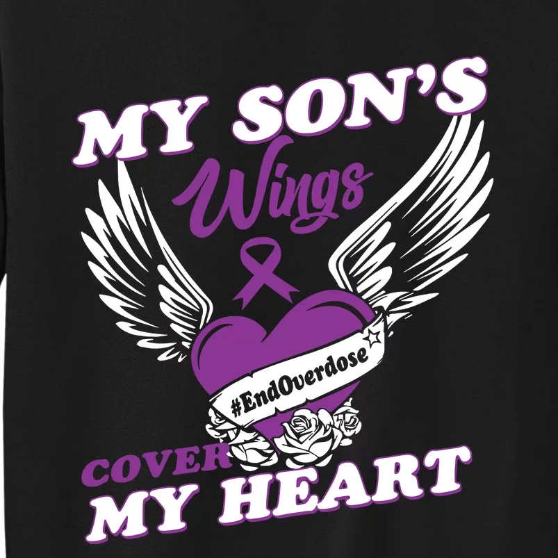 My Sons Wings Love Cover My Heart Gift Tall Sweatshirt