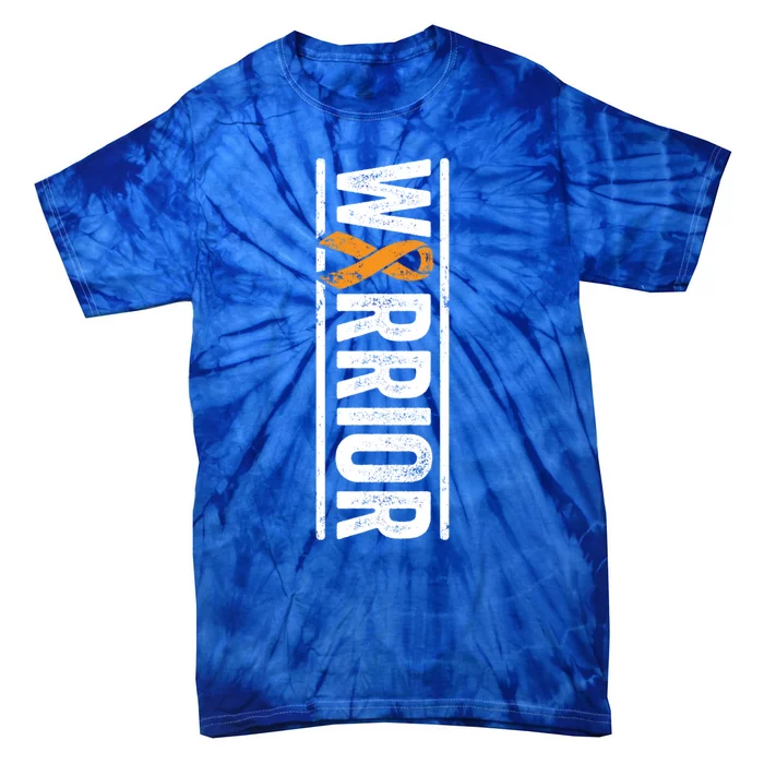 Multiple Sclerosis Warrior Gift Vertical Ms Awareness Ribbon Gift Tie-Dye T-Shirt