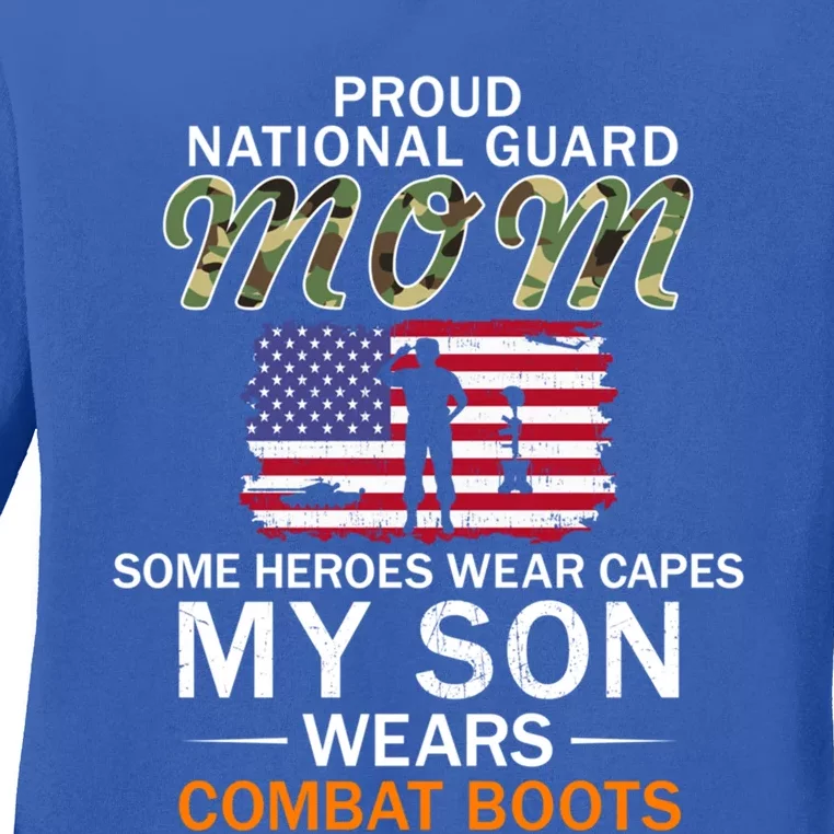 My Son Wears Combat Bootsgiftproud National Guard Mom Army Meaningful Gift Ladies Long Sleeve Shirt