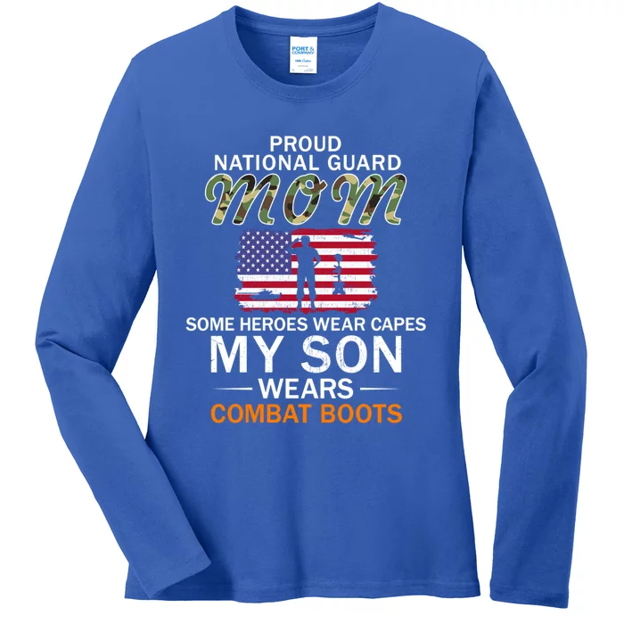 My Son Wears Combat Bootsgiftproud National Guard Mom Army Meaningful Gift Ladies Long Sleeve Shirt