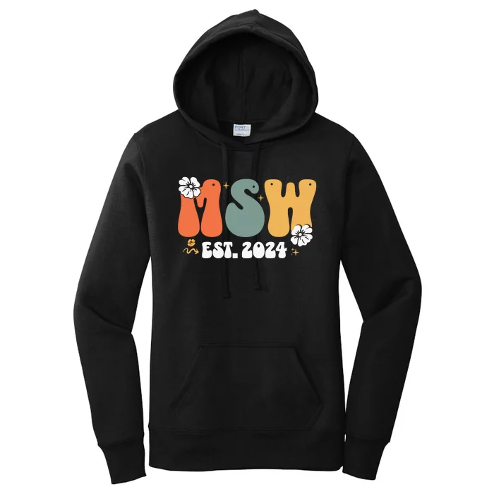 Master Social Worker Est 2024 Women's Pullover Hoodie