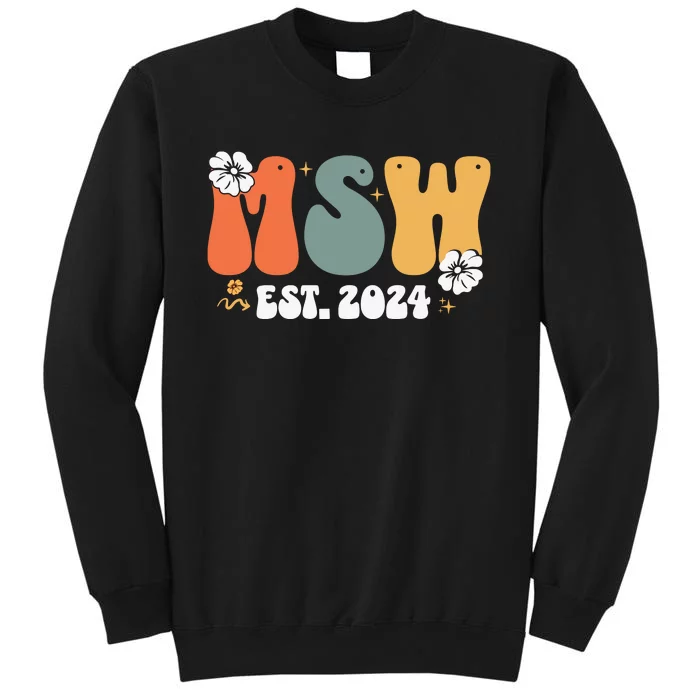 Master Social Worker Est 2024 Tall Sweatshirt