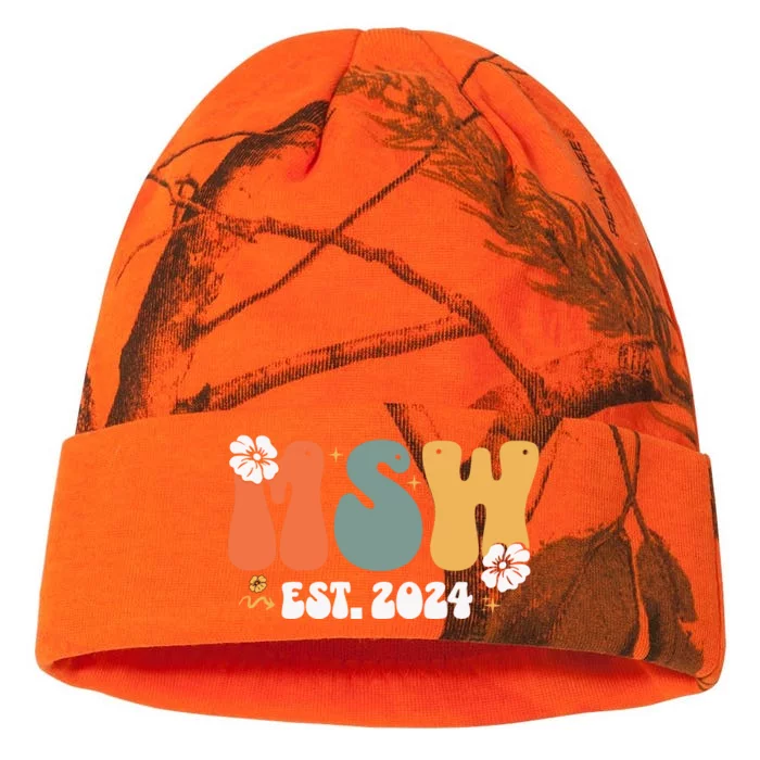 Master Social Worker Est 2024 Kati - 12in Camo Beanie