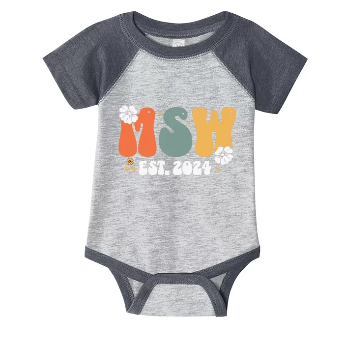 Master Social Worker Est 2024 Infant Baby Jersey Bodysuit