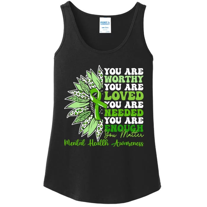 Motivational Support Warrior Mental Health Awareness Gifts Ladies Essential Tank